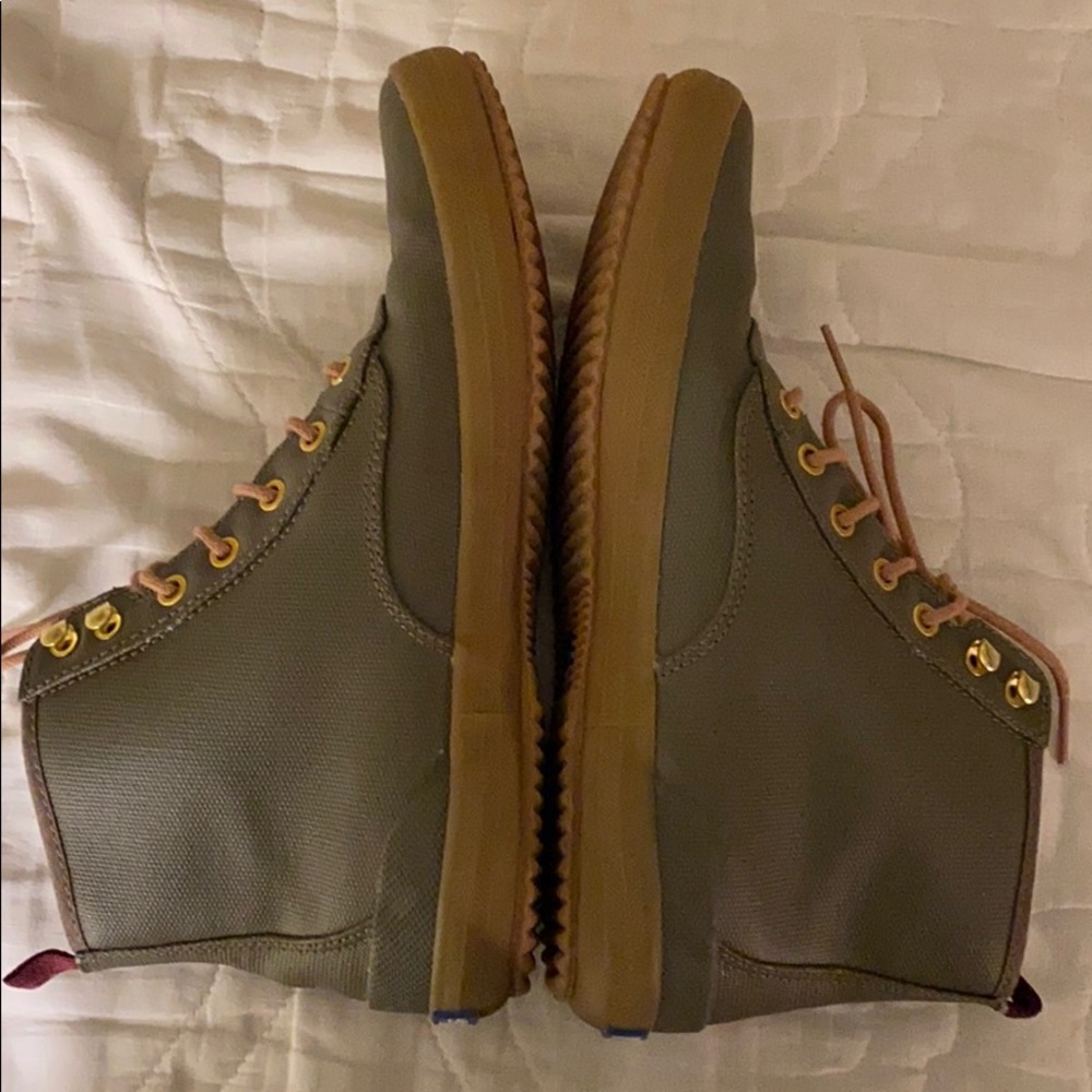Green rain boot Keds. Worn once